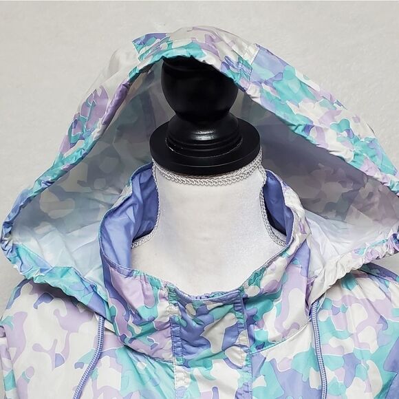 LAUREN James Ladies Pastel Camouflage Hooded Pull-over Anorak Jacket Windbreaker - Picture 3 of 15
